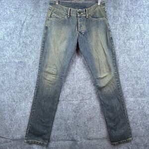 Rufskin Jeans Mens 30 Dirty Wash Slim Straight 6 Pocket Low Rise USA